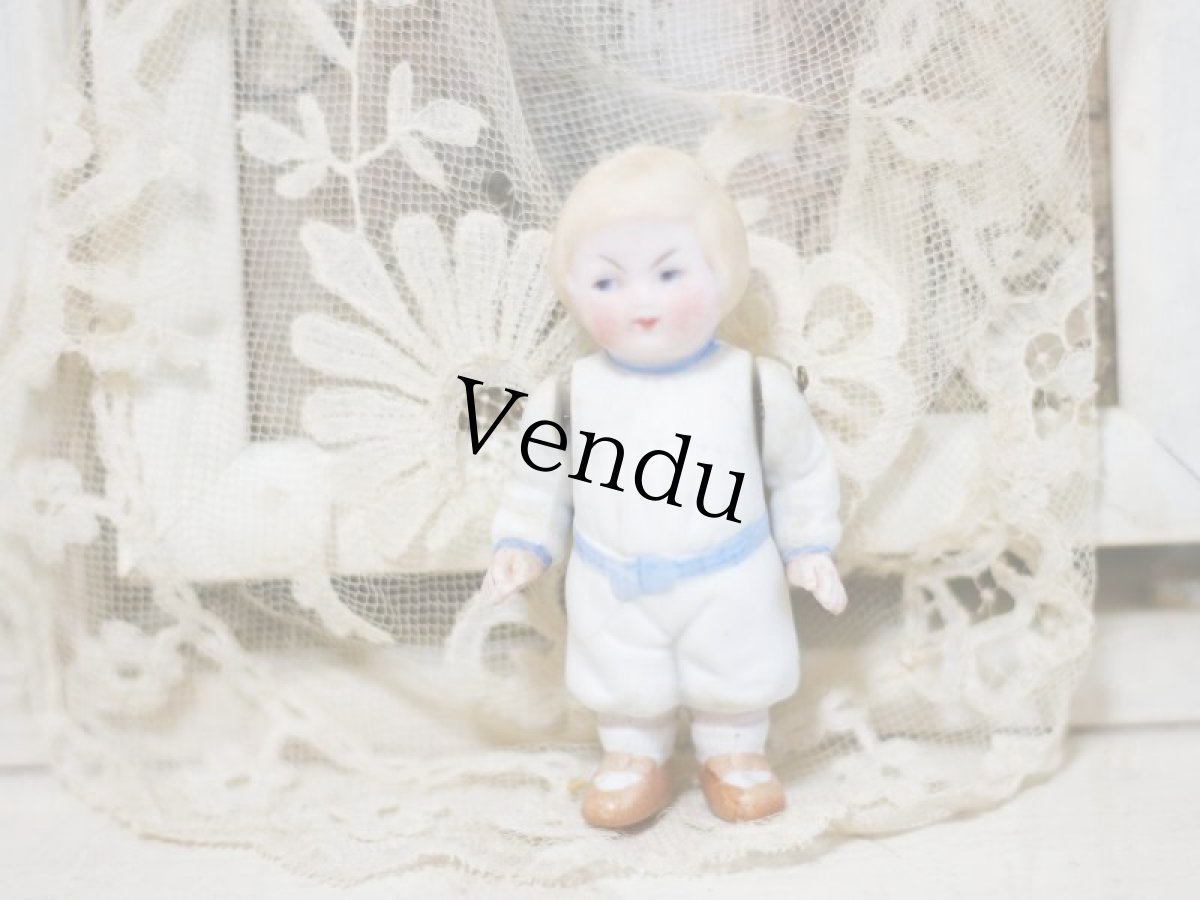 画像1: Hertwig All Bisque Doll //3-1/4in (1)