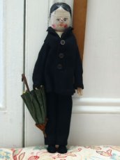 画像1: Wooden Peg Doll D (1)